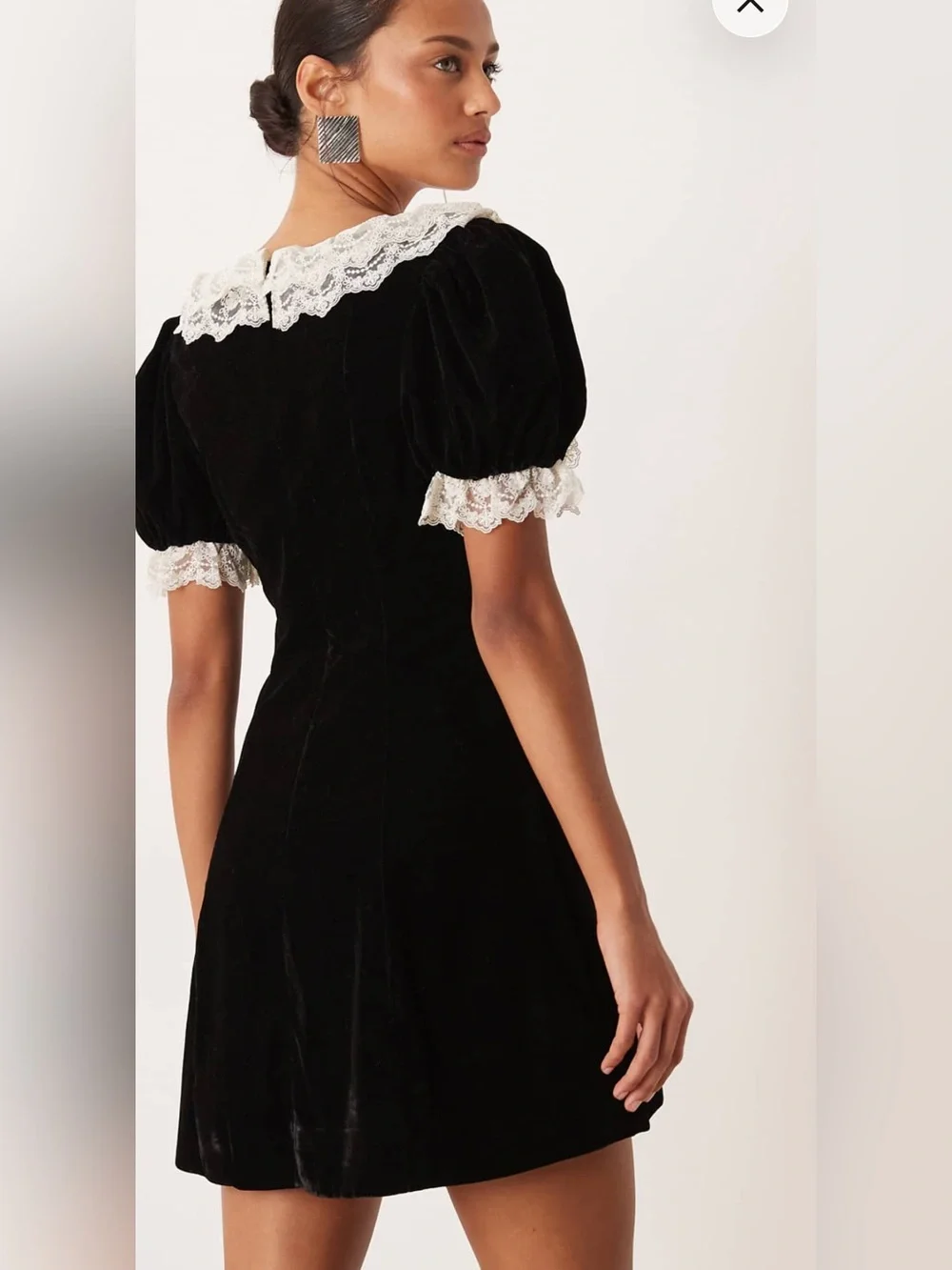 For Love & Lemons LA VIE EN BOW MINI DRESS XS